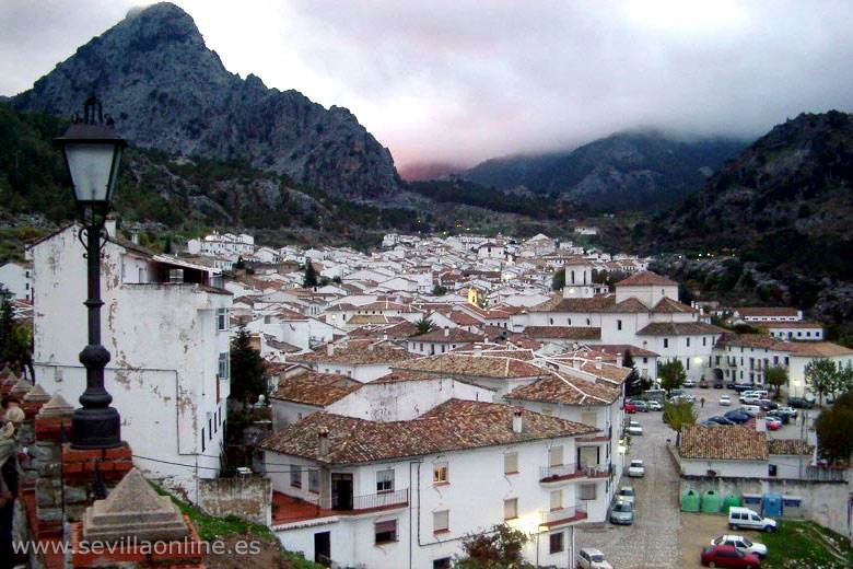 Het dorp Grazalema, provincie Cadiz - Andalusië