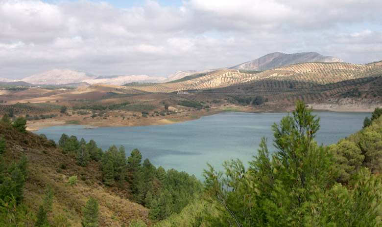 Reservoir of Guadalhorce near el Chorro, Malaga - Andalusia