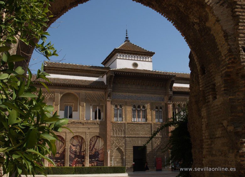 Entree van het Alcazar paleis, Sevilla - Andalusi, Spanje.