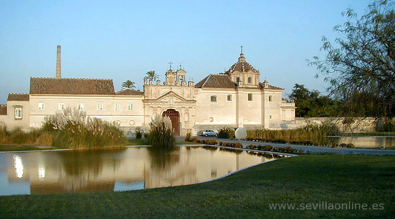 Main entrance of the Cartusian Monastery, Seville - Andalusia, Spain.