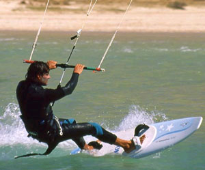 Tarifa windsurfing en kitesurfing, Costa de la Luz - Andalusië, Spanje.