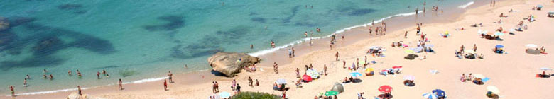 Una delle molte spiagge di Zahara de los Atunes, Costa de la Luz - Andalusia, Spagna.