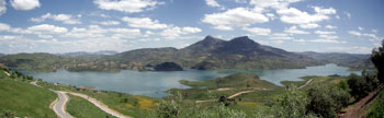 Panorama uitzicht vanaf Zahara de la Sierra