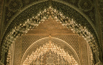 Moorse bogen in het Alhambra paleis, Granada - Andalusië