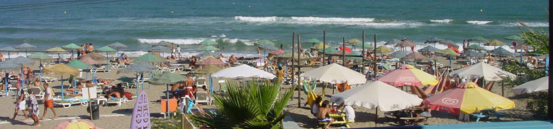 Costa del SOL, de Stranden van Malaga - Andalusië, Spanje.