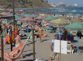 One of the beaches of the Costa del SOL, Malaga - Andalusia