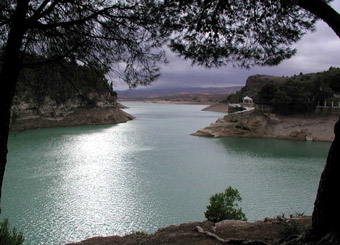 Blick auf Pantano del Chorro