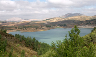 Vista sul Embalse del Guadalteba-Guadalhorce 