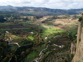 Vista dal 'balcone' di Ronda