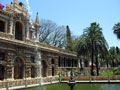 Garden in the Royal Alcazar of Seville.