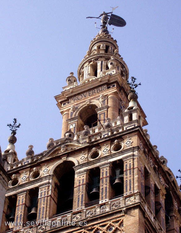 De klokkentoren van de Giralda, Sevilla - Andalusi, Spanje.