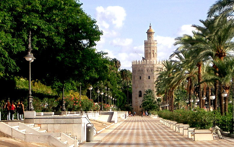 La Torre del Oro à Seville - Andalousie, Espagne 